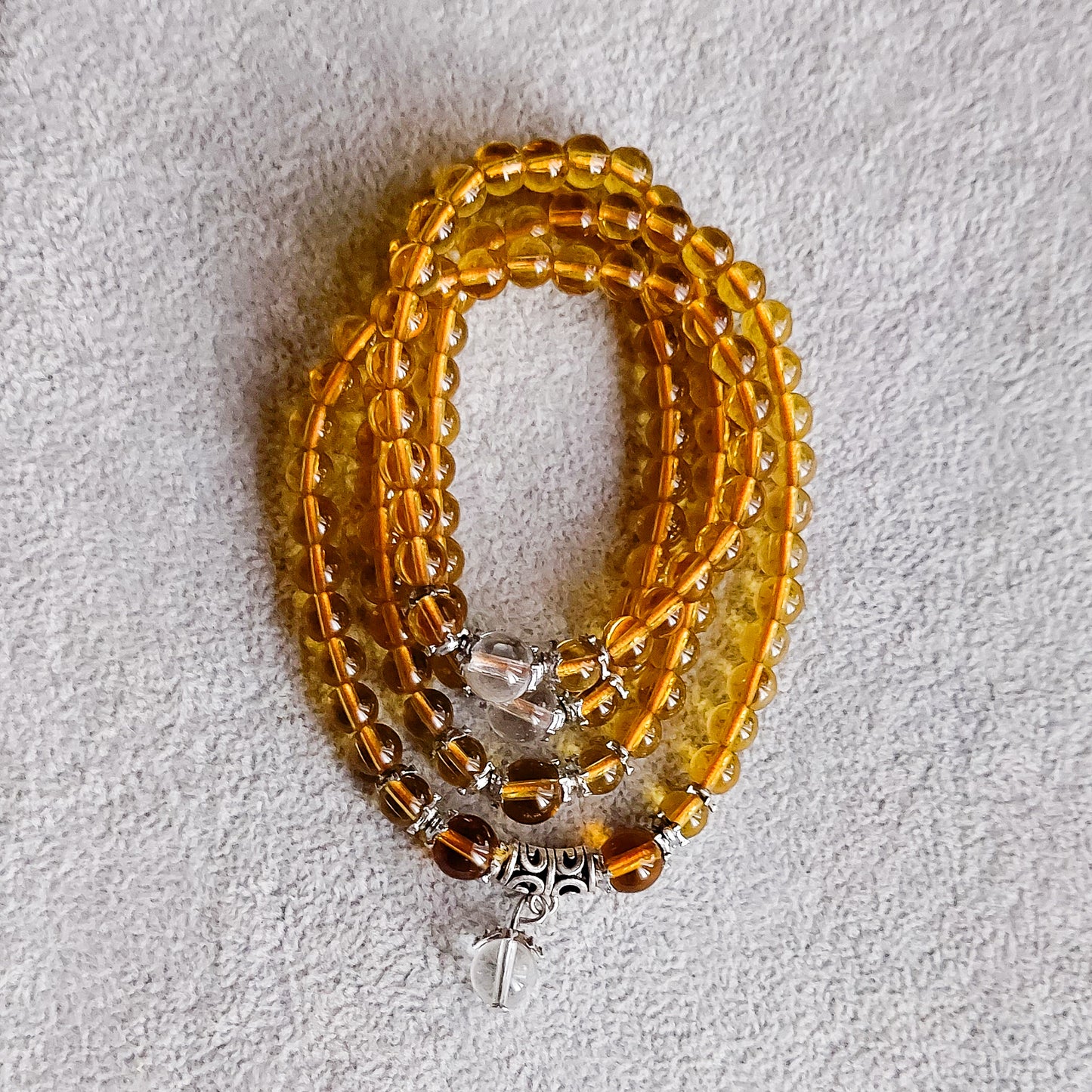 PRISHA ~ Bracciale - Collana JAPAMALA 108 grani in cristallo