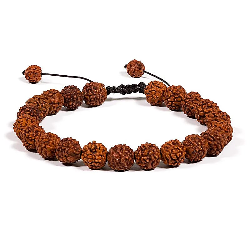 RUDRA ~ Mala~bracciale rudraksha 21 grani regolabili