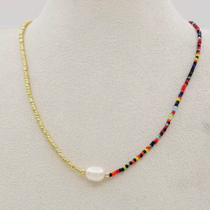 THIN ~ COLLANA in perline di vetro Miyuki ~ regolabile ~ chiusura scorrevole SHAMBALA ~