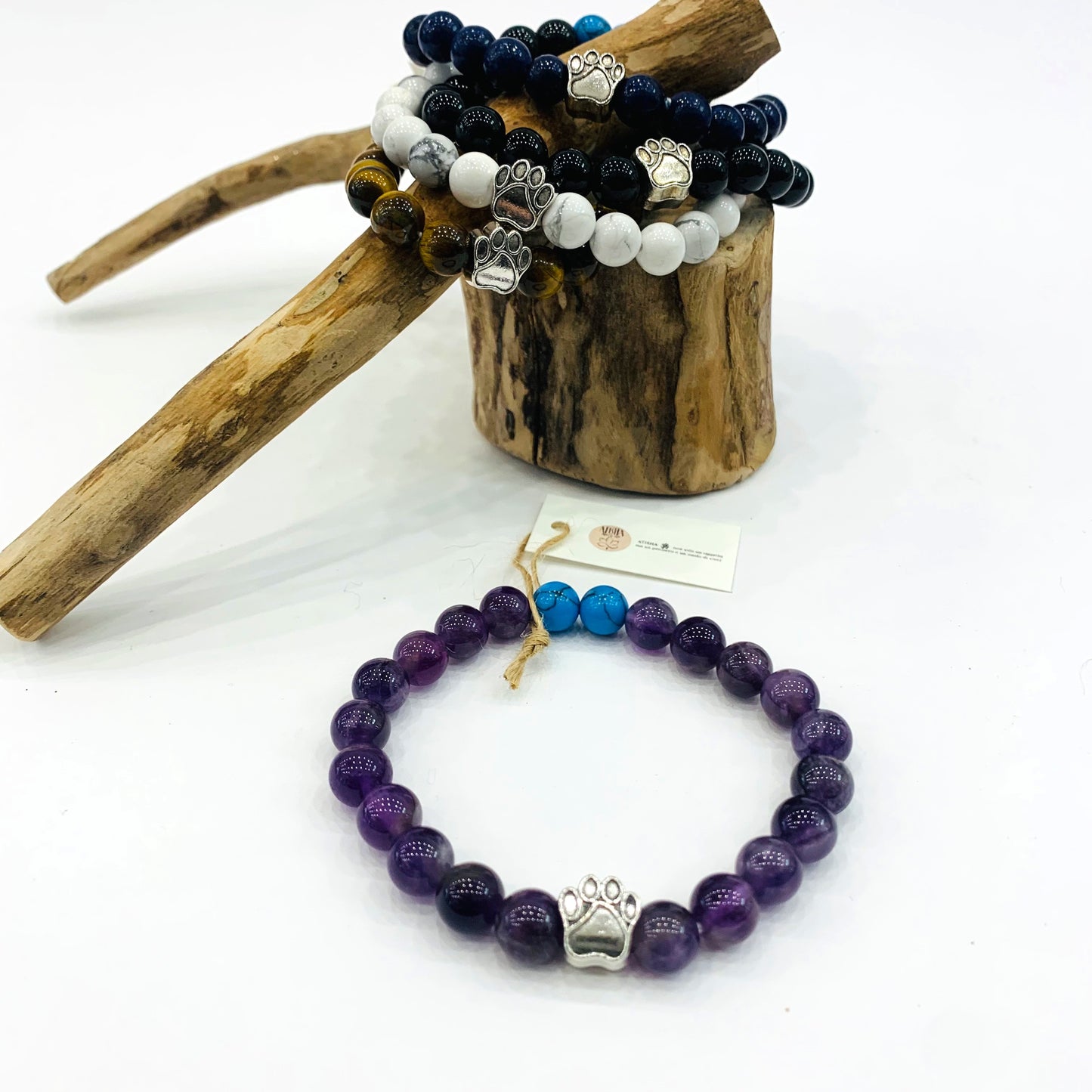 AHIMSA Colors bracciale elasticizzato con zampa