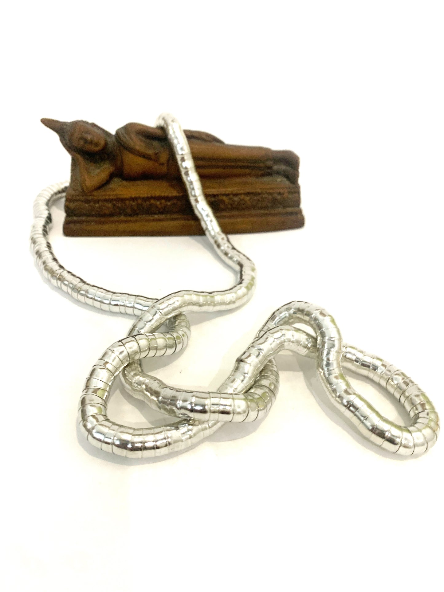 SNAKE ~collana in maglia metallica flessibile