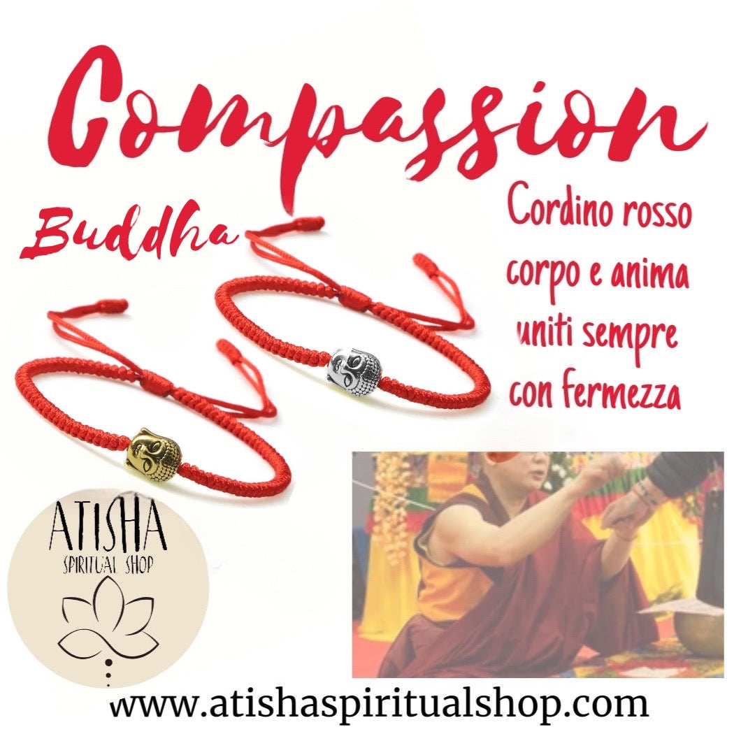 COMPASSION ~ BUDDHA~ il cordino rosso