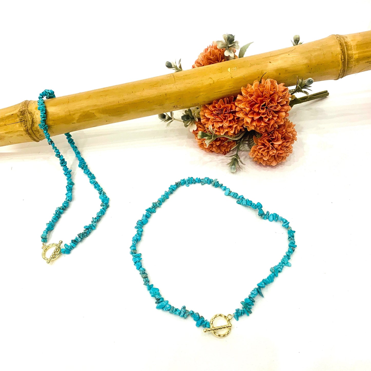 CHIPS QUARZO CITRINO ~ COLLANA ~ QUARZO NATURALE