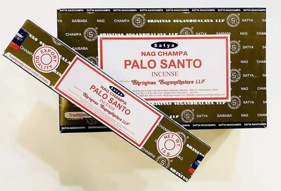 INCENSO PALO SANTO ~ ATISHA FRAGRANCES Incenso Naturale 100% Artigianale - made in India ~