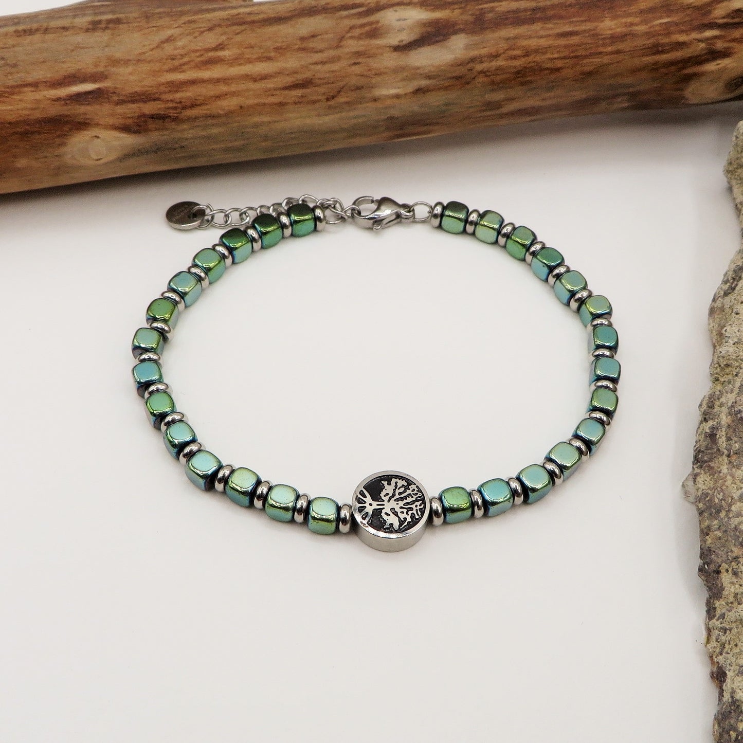 TREE OF LIFE ~ ALBERO DELLA VITA BRACCIALE COLORS ~ Bracciale in acciaio inossidabile ~ regolabile ~