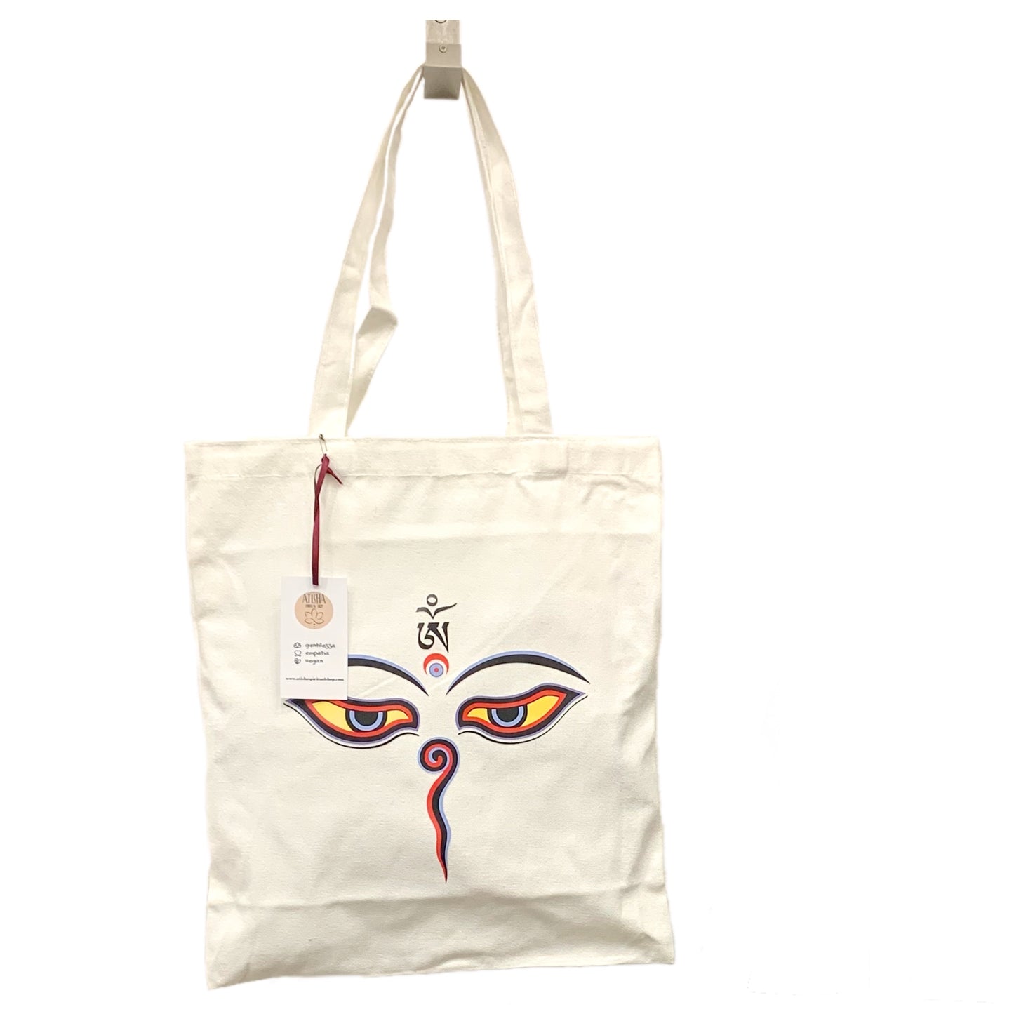 BUDDHA'S EYES~ BORSA SHOPPING NEPALESE IN TESSUTO ~