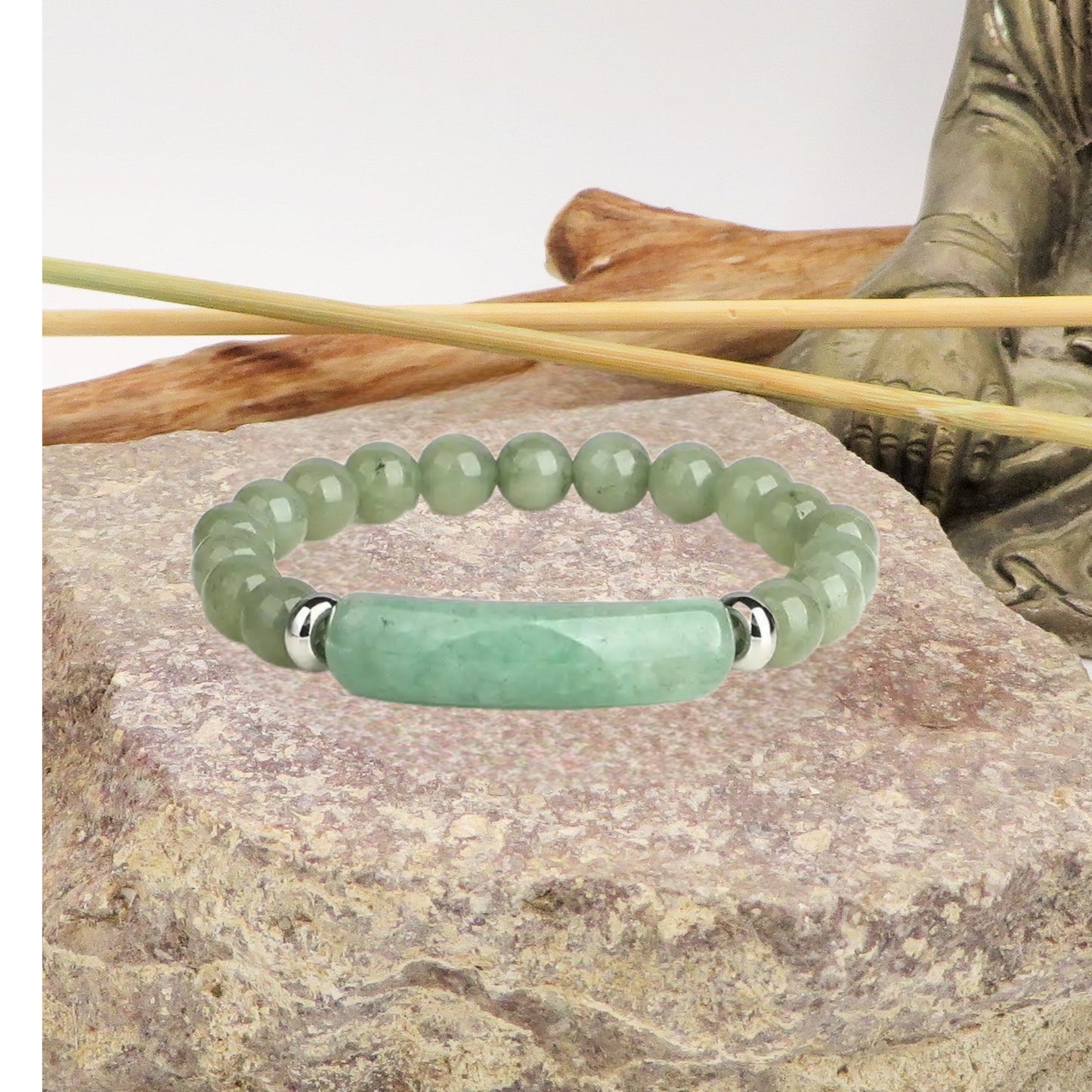 DOLMA ~ Bracciale elasticizzato in pietra naturale