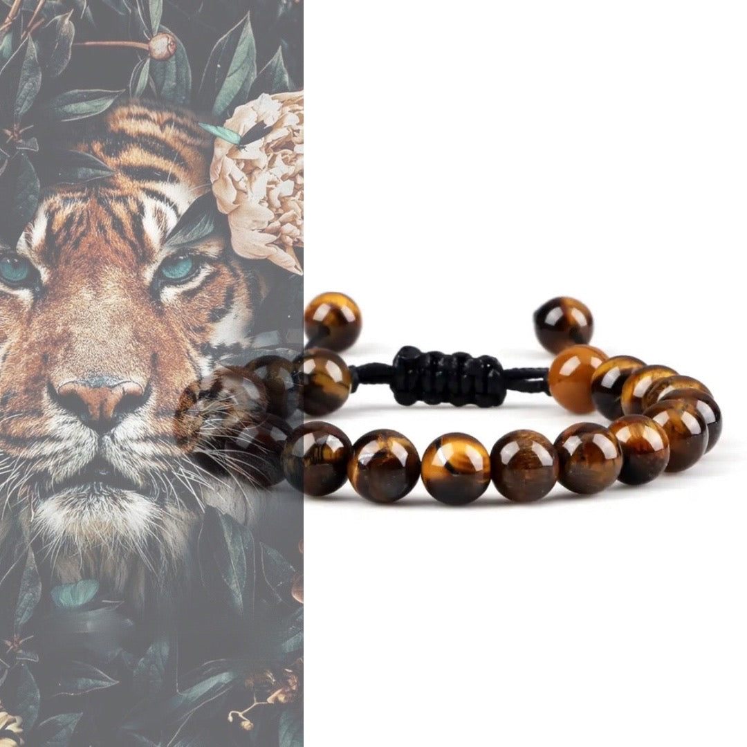 REIJI PIETRA LAVICA ~ IN PIETRE DURE NATURALI~Bracciale mala PIETRA LAVICA