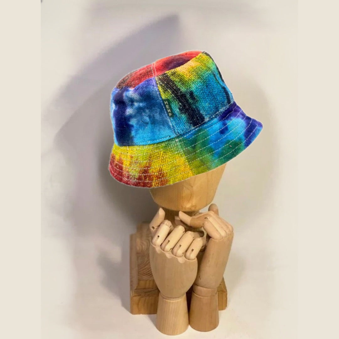 JAIPUR ~ Cappello nepalese in canapa naturale e cotone ~ Multicolor~