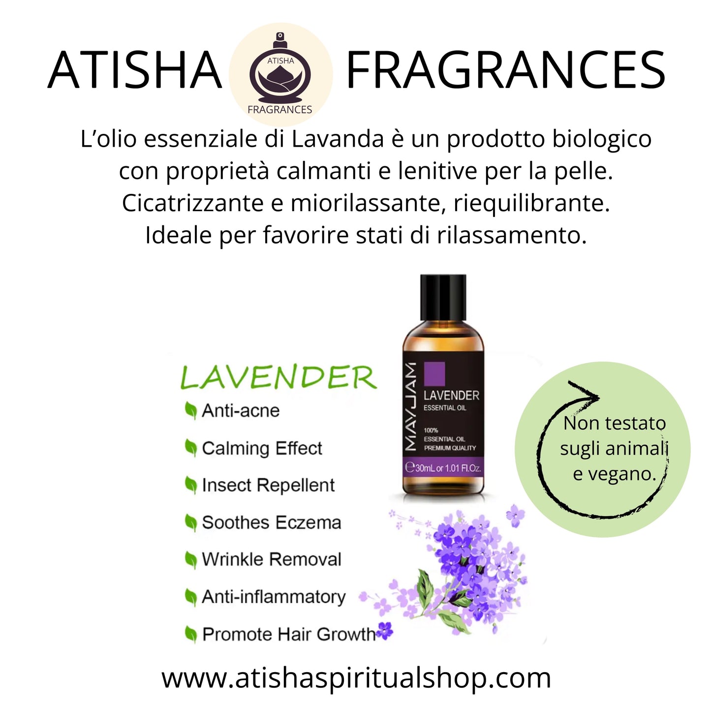 ESSENZIALI LAVANDA VANILLA ~ OLIO ESSENZIALE