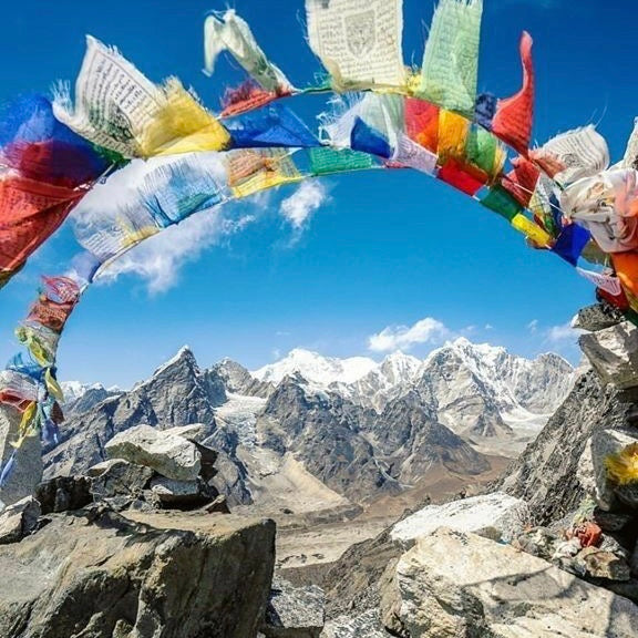 TIBETAN PRAYER FLAG ~ bandierine Tibetane formato mini