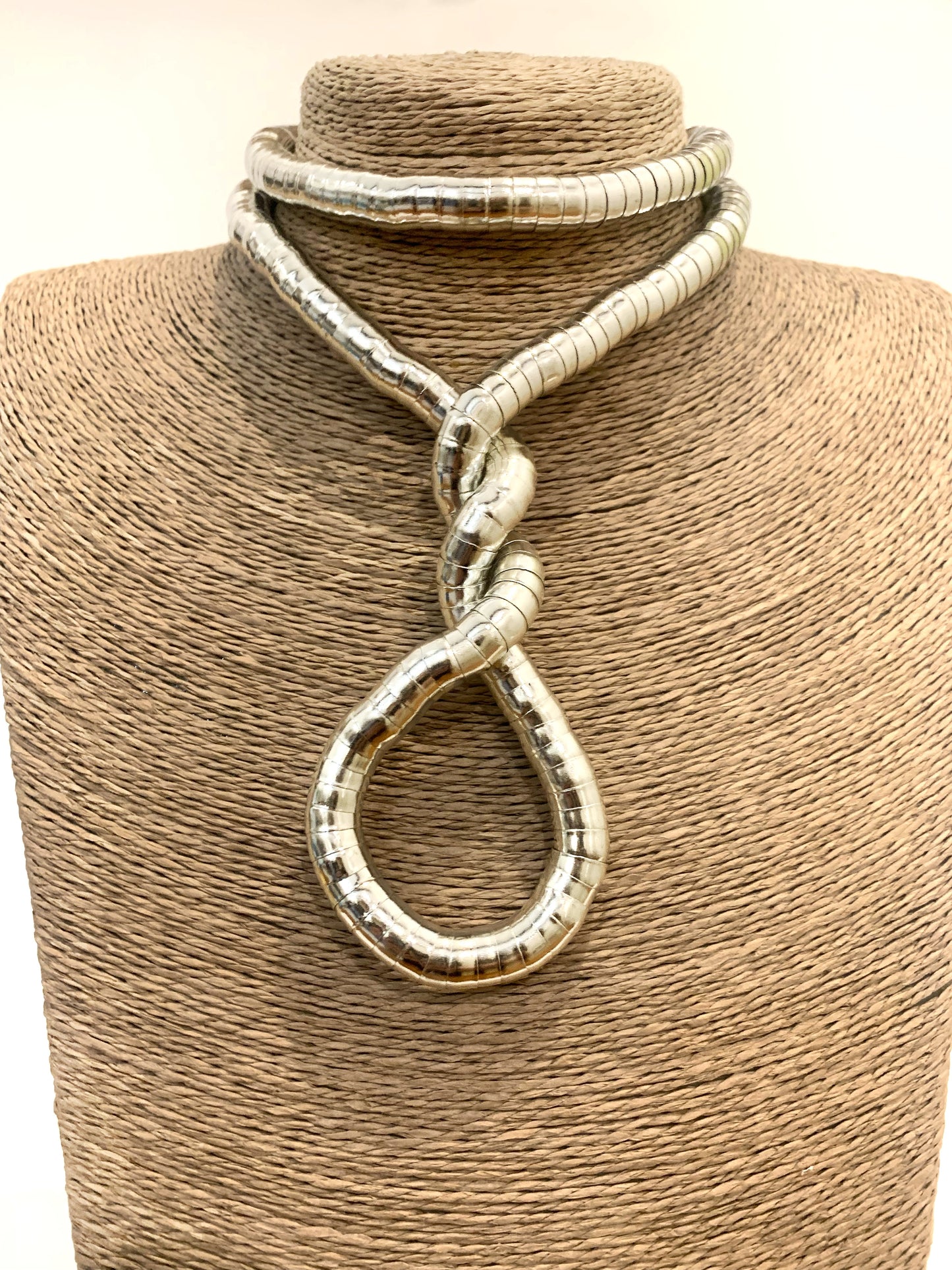 SNAKE ~collana in maglia metallica flessibile