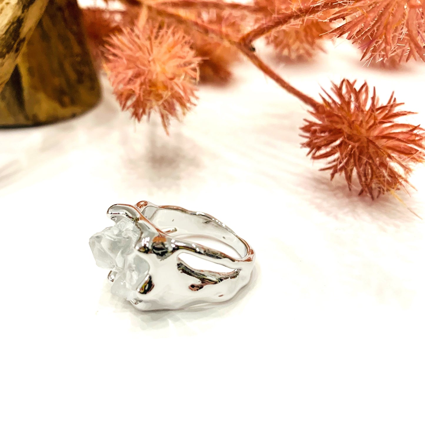 YIN E YANG CRYSTAL ~ fede Zen vintage ~ design fluido e artistico ~ Maschile e femminile ~ in metallo copper Silver 925 Plated