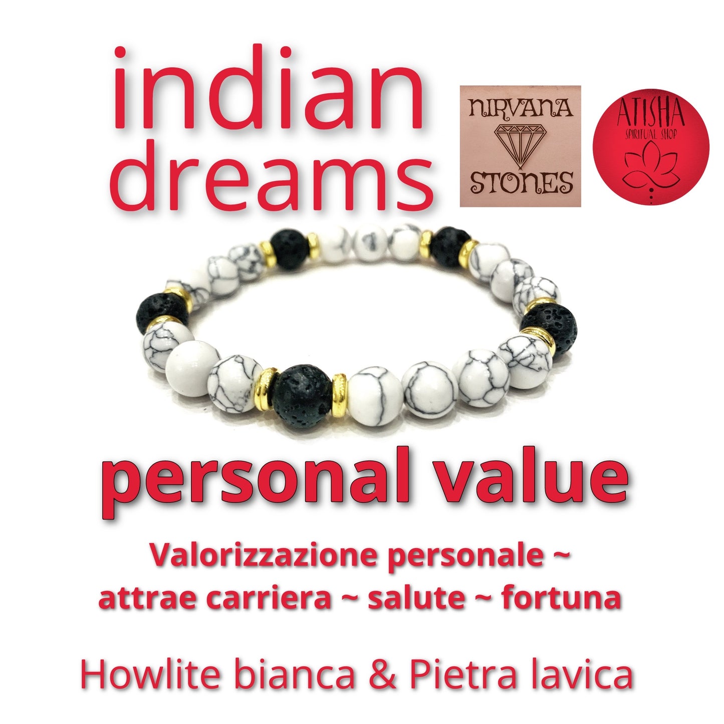INDIAN DREAMS AGATA INDIANA ~ STABILITÀ ~ PACE INTERIORE ~ ARMONIA ~ BRACCIALE ELASTICIZZATO IN PIETRA DURA NATURALE