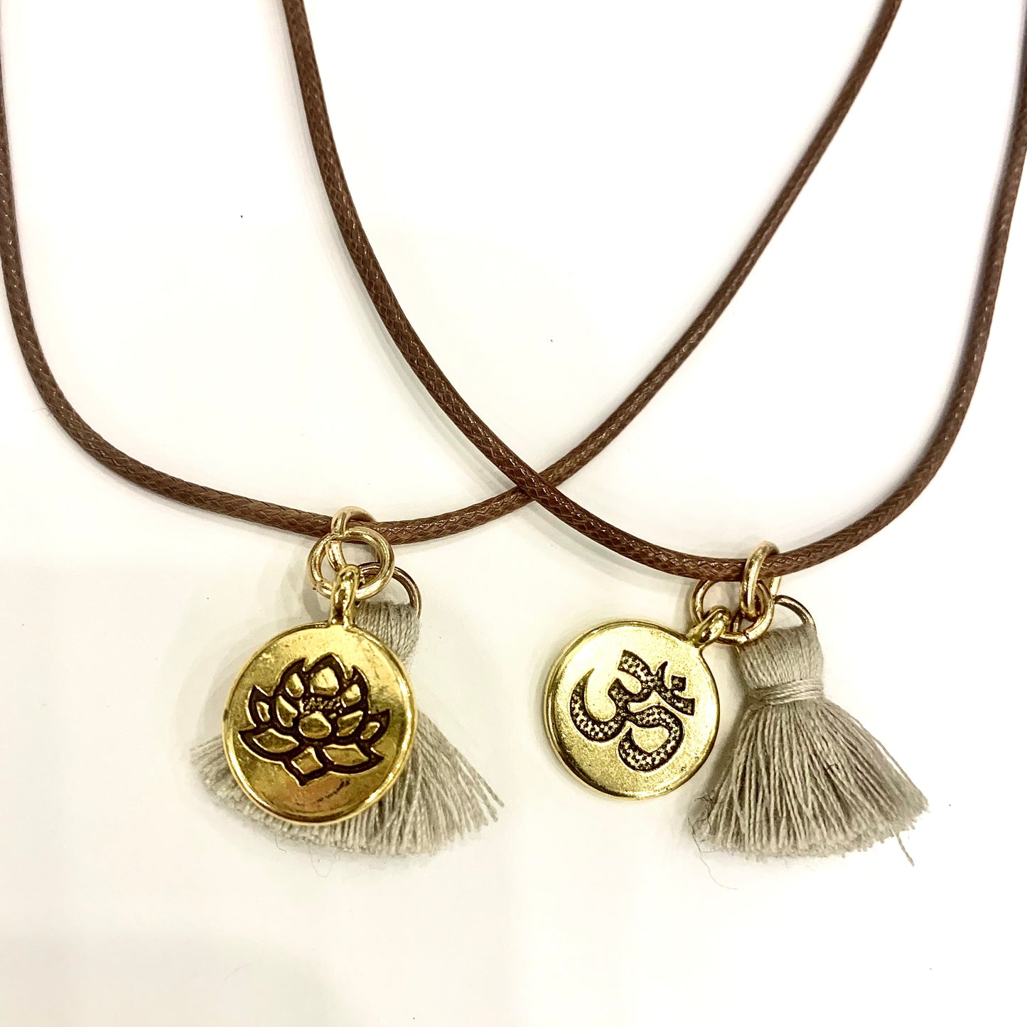 Bushido in Kanji~Pendenti su cordino cerato con nappina
