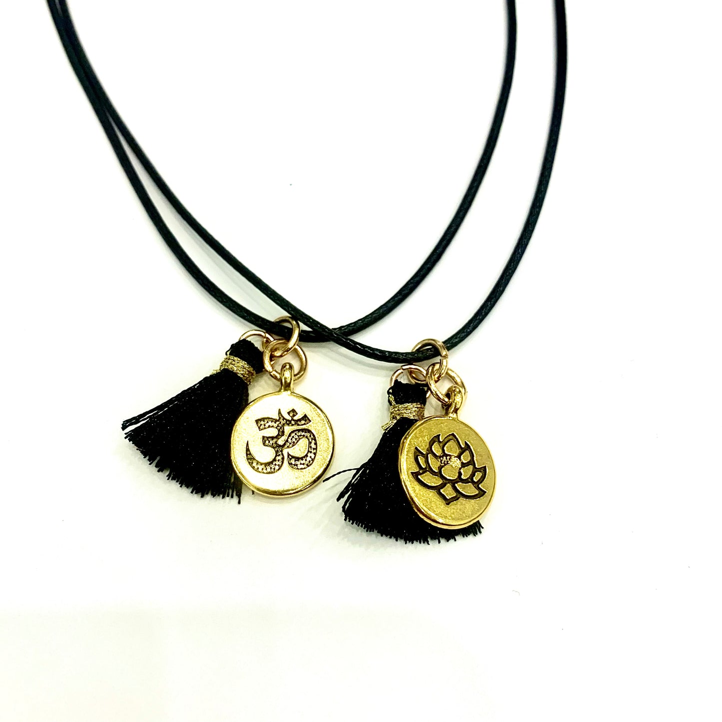 Bushido in Kanji~Pendenti su cordino cerato con nappina