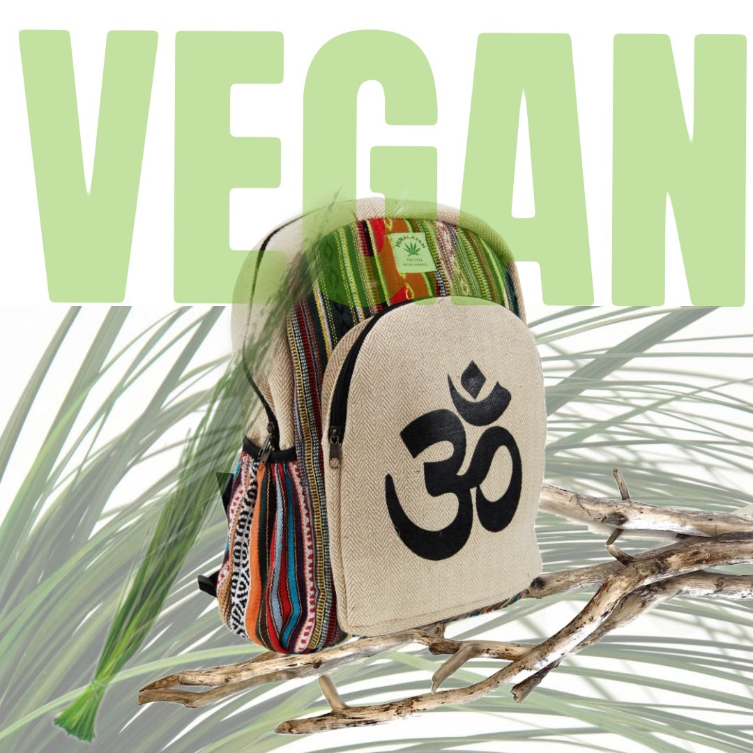 OM~Zaino Nepalese in canapa vegan