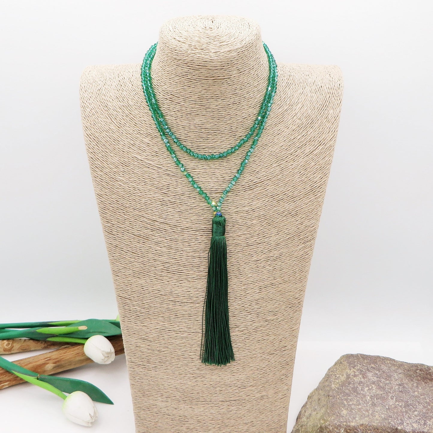 PEMA set ~ Collana e bracciale JAPAMALA in cristalli naturali