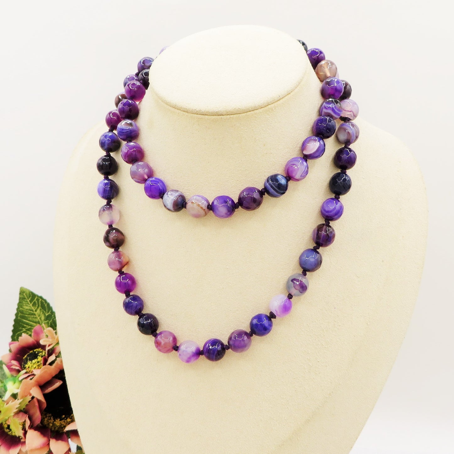 SAMYE ~ Collana in Ametista naturale 70cm