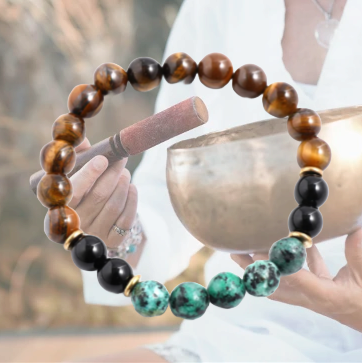MARPA ~ BRACCIALE in 5 varianti pietre dura naturali ~ Lapislazzuli, Occhio tigre, Ametista, Quarzo e turchese lapislazzuli