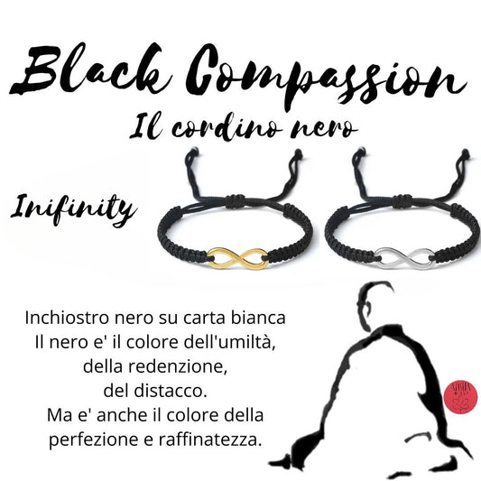 BLACK COMPASSION Infinity ~il cordino nero