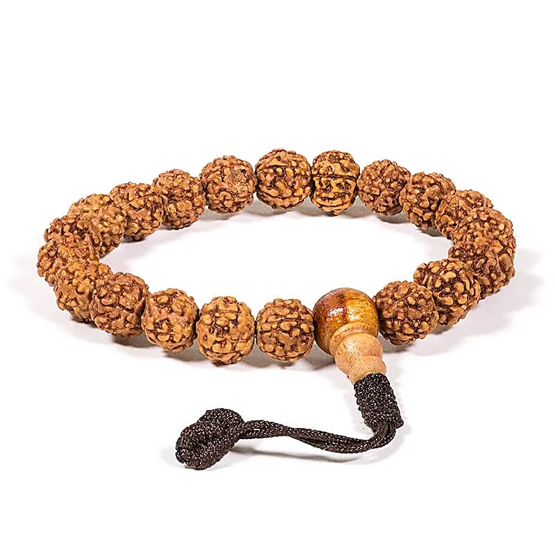 Lakshma ~ Mala~bracciale rudraksha 21 grani regolabili