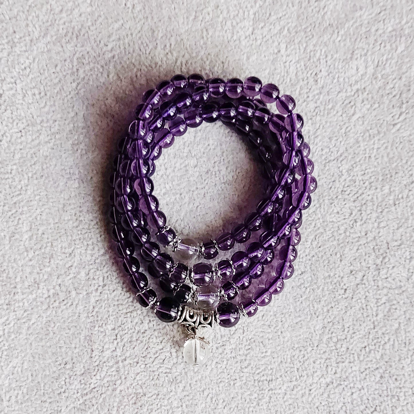 PRISHA ~ Bracciale - Collana JAPAMALA 108 grani in cristallo