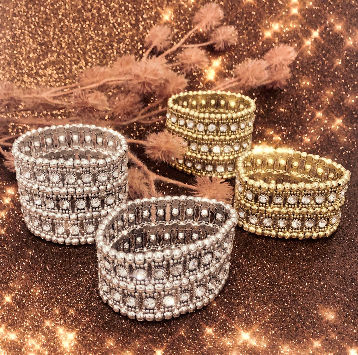 DĀKINĪ XL~ Iconic new Millennium ~ Bracciale elastico etno-chic