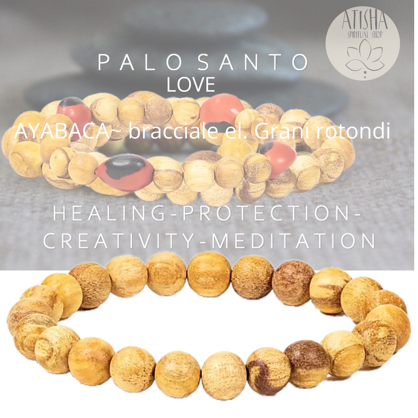Ayabaca -Bracciale PALO SANTO LOVE