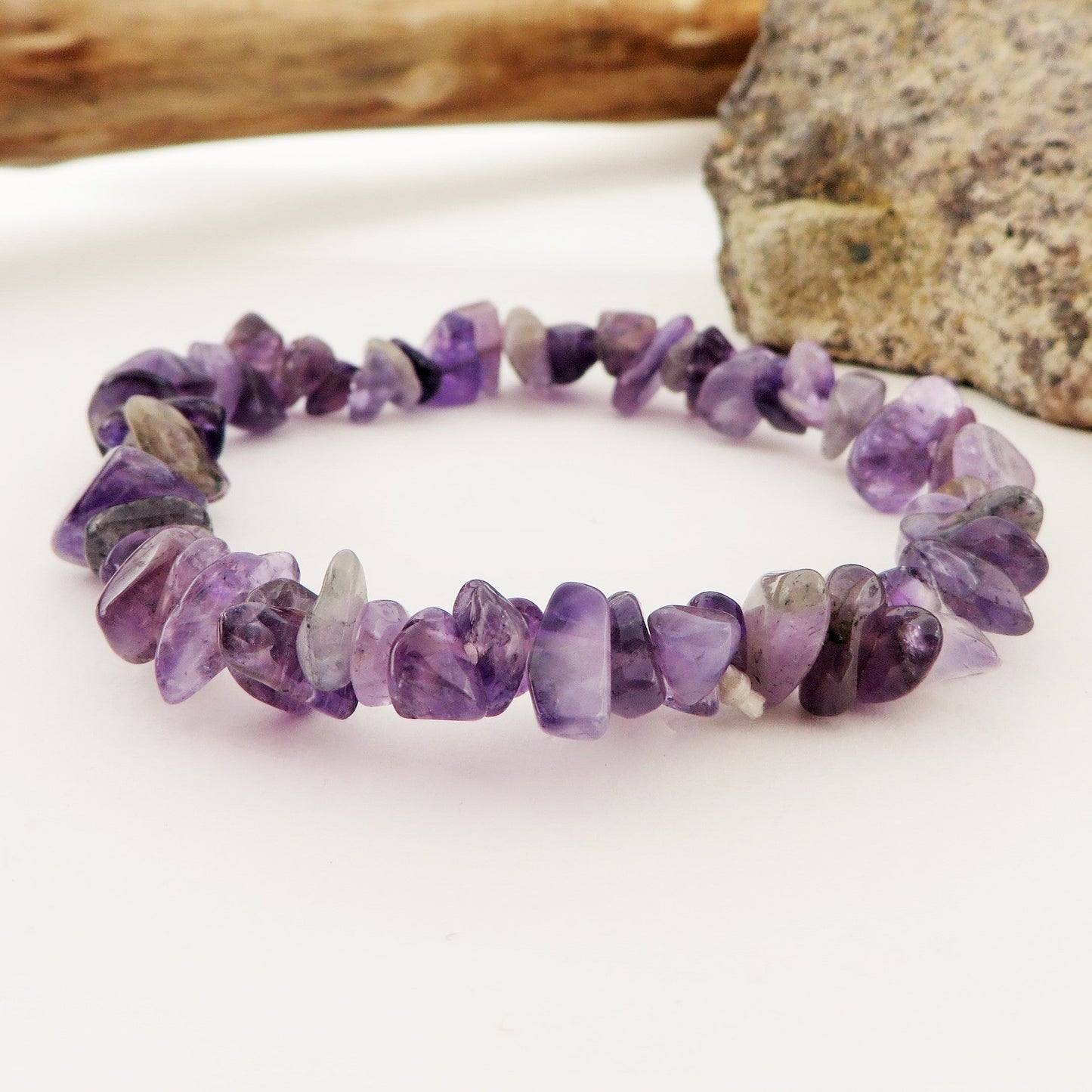 OMAGGIO ~ Bracciale in chips QUARZO ~7 colours- Nirvana Stones