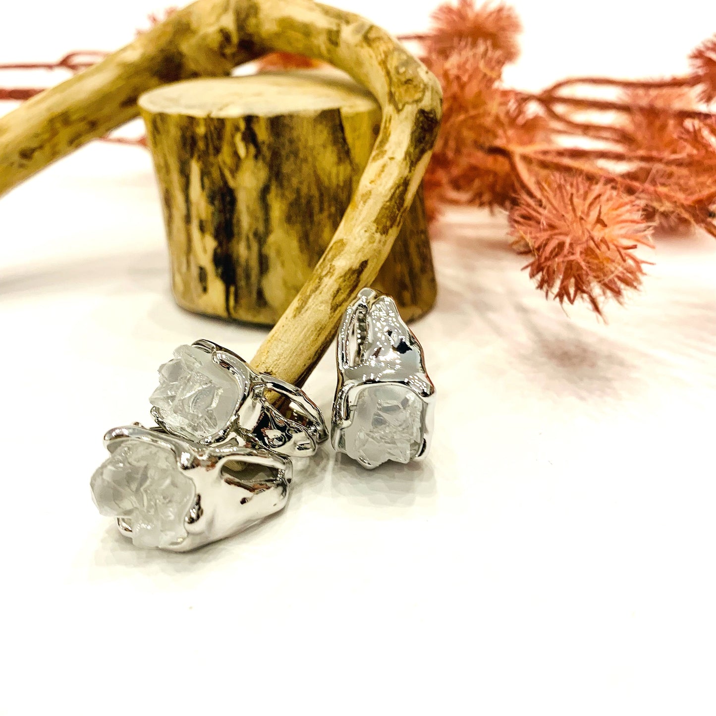 YIN E YANG CRYSTAL ~ fede Zen  vintage  ~ design fluido e artistico ~ Maschile e femminile ~ in metallo copper Silver 925 Plated