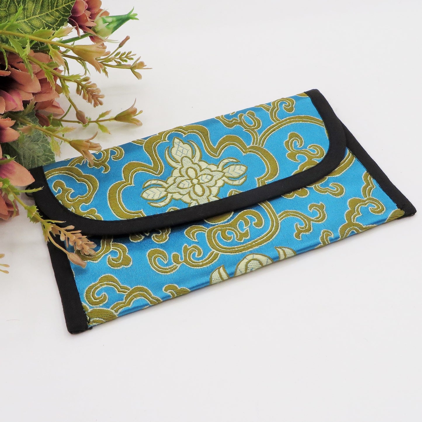 TIBETAN WALLET  ~ portafogli in broccato di seta Tibetana ~