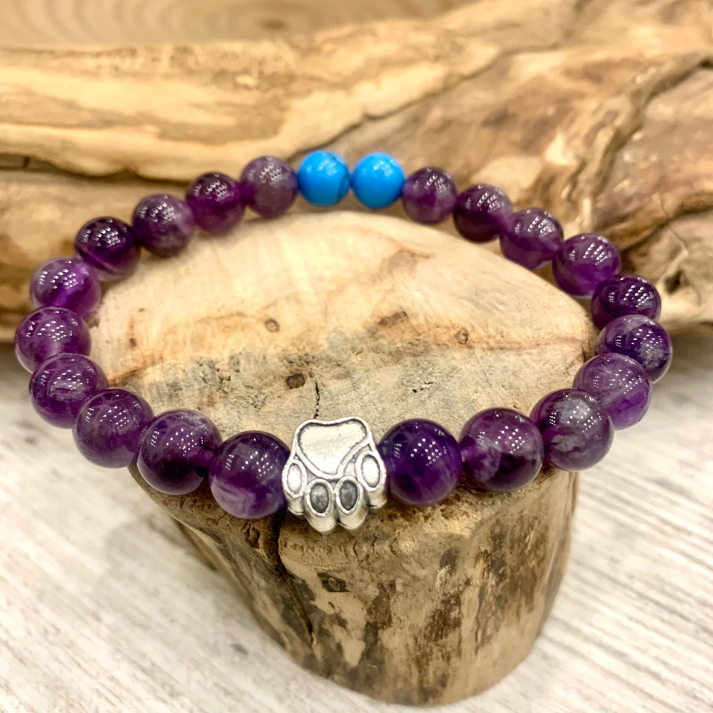 AHIMSA Colors bracciale elasticizzato con zampa