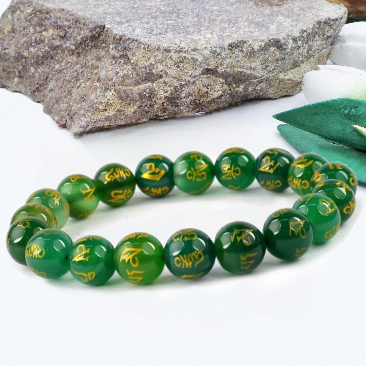 SHAMBALA Bracciale con inciso mantra OM MANI PADME HUM~
