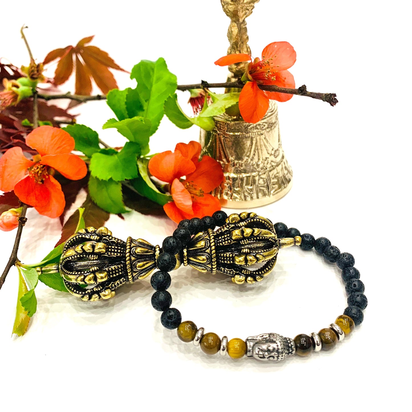TASHI Bracciale elasticizzato con Buddha per uomo e donna