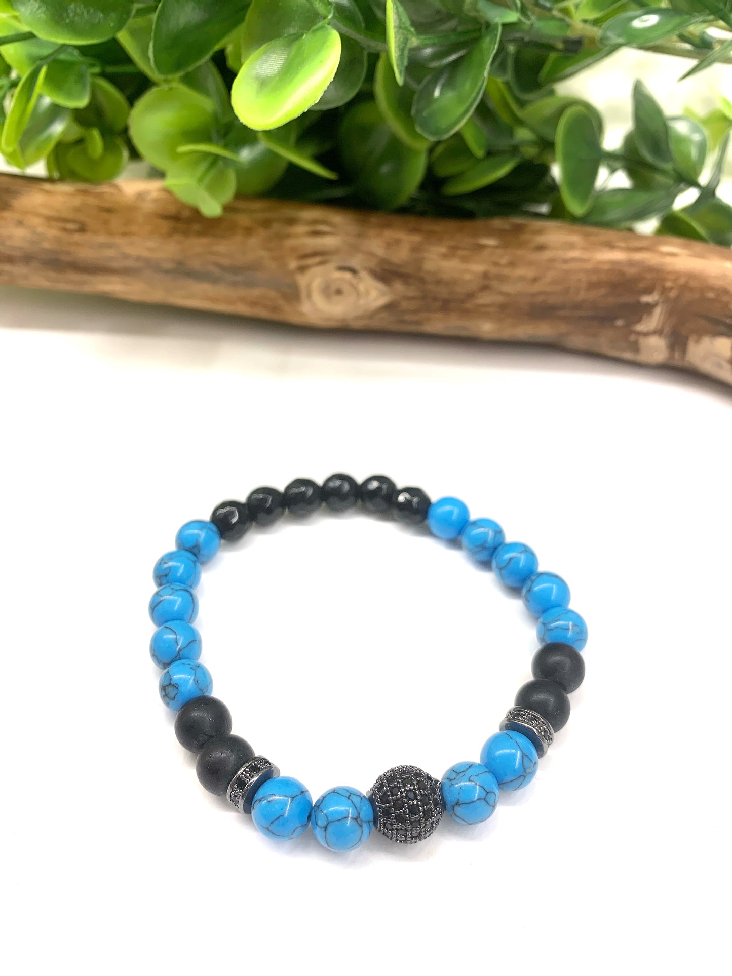 SHANARU~Bracciale elastico pietre dure naturali