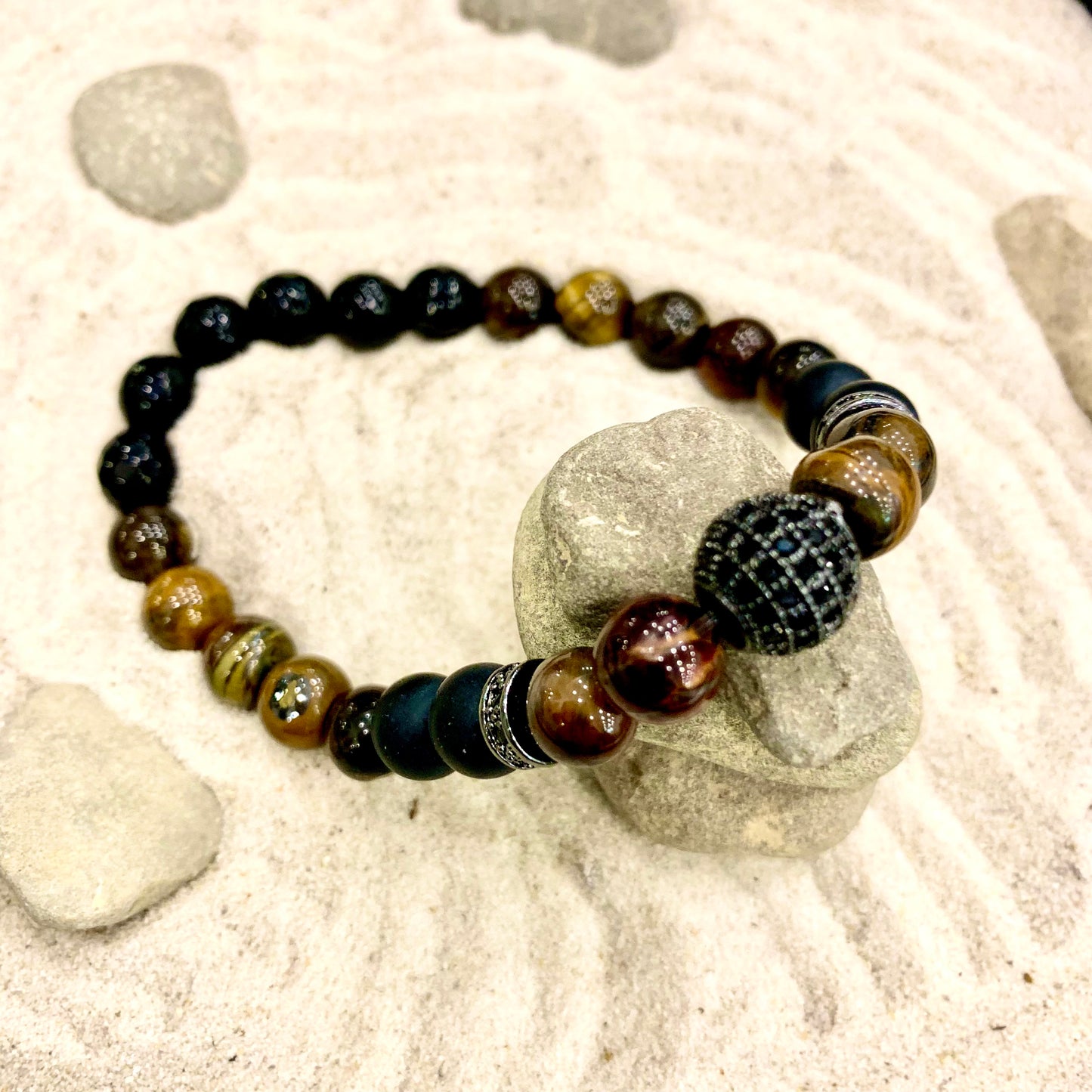 SHANARU~Bracciale elastico pietre dure naturali