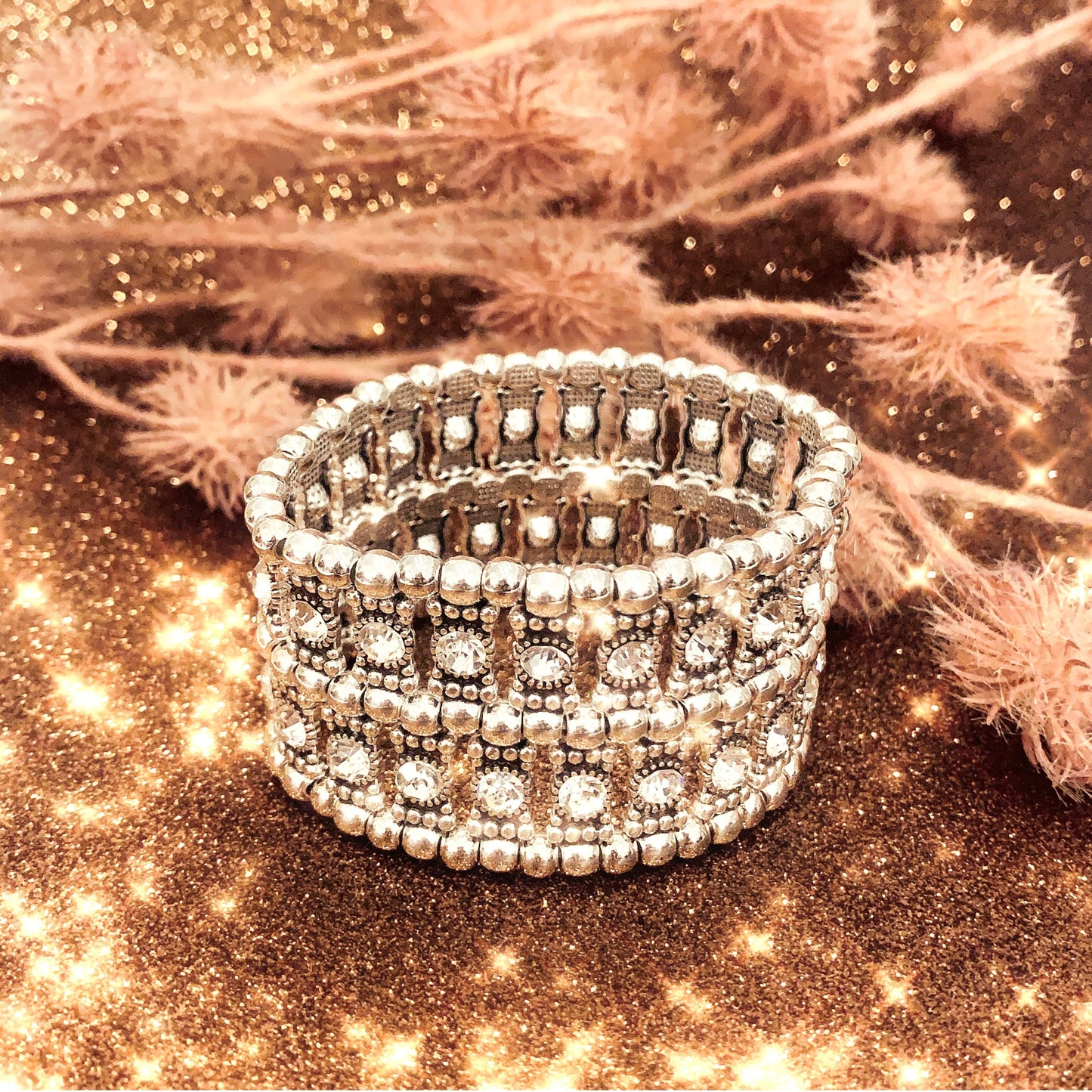 DĀKINĪ XL~ Iconic new Millennium ~ Bracciale elastico etno-chic