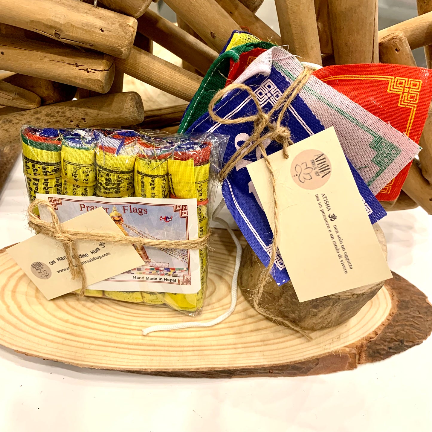 TIBETAN PRAYER FLAG ~ bandierine Tibetane formato mini