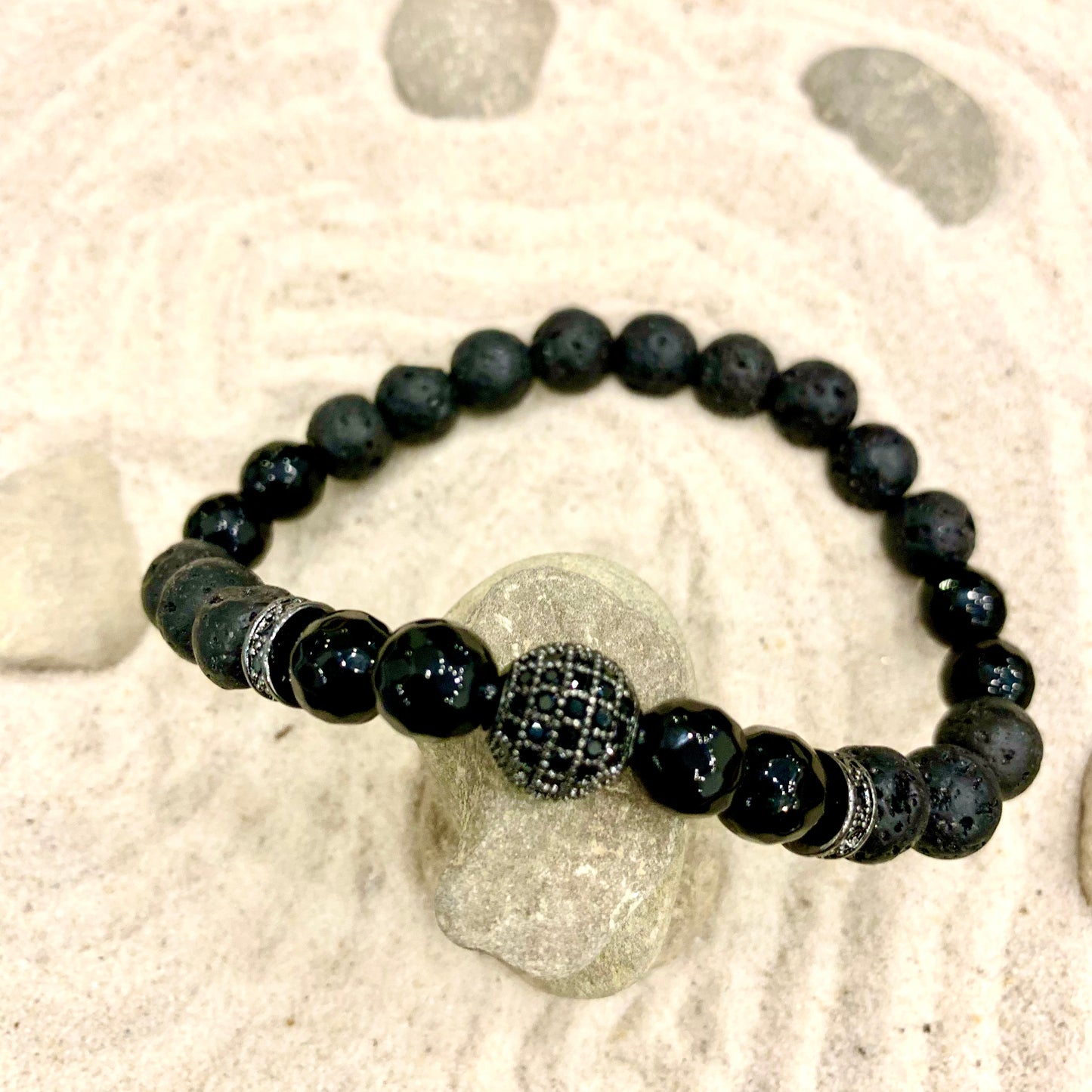 SHANARU~Bracciale elastico pietre dure naturali
