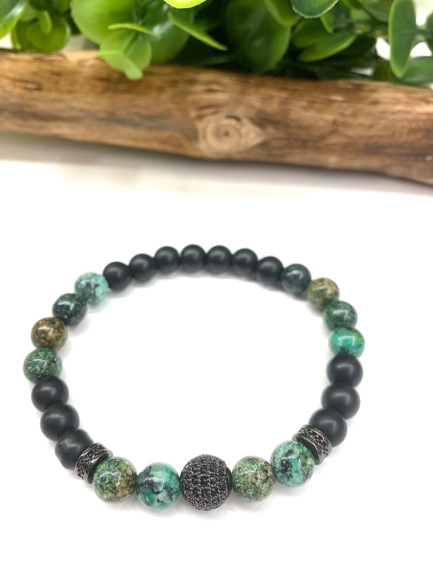 SHANARU~Bracciale elastico pietre dure naturali