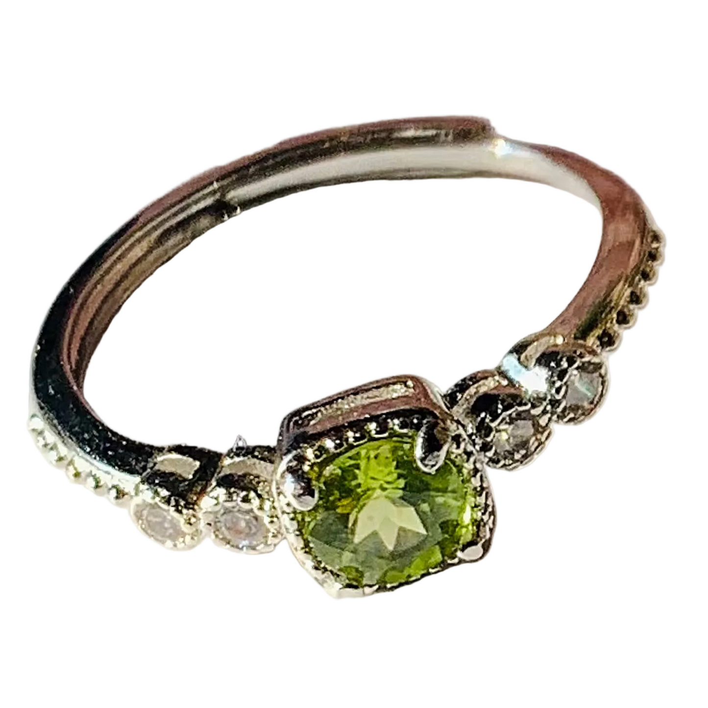 MIDORI  ~ Anello regolabile con PERIDOT  naturale -