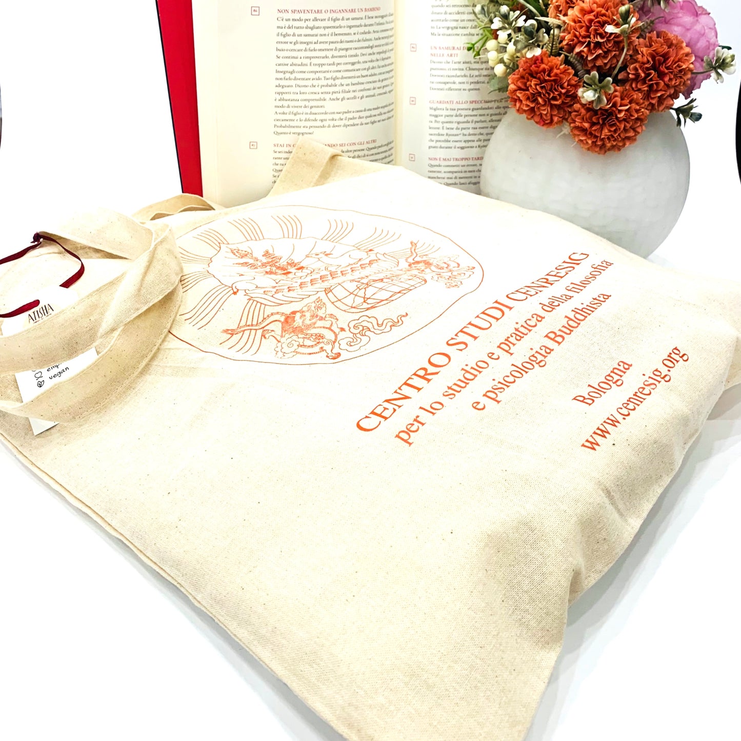 CENRESIG ~ BORSA SHOPPING IN TESSUTO ~ 100% COTONE