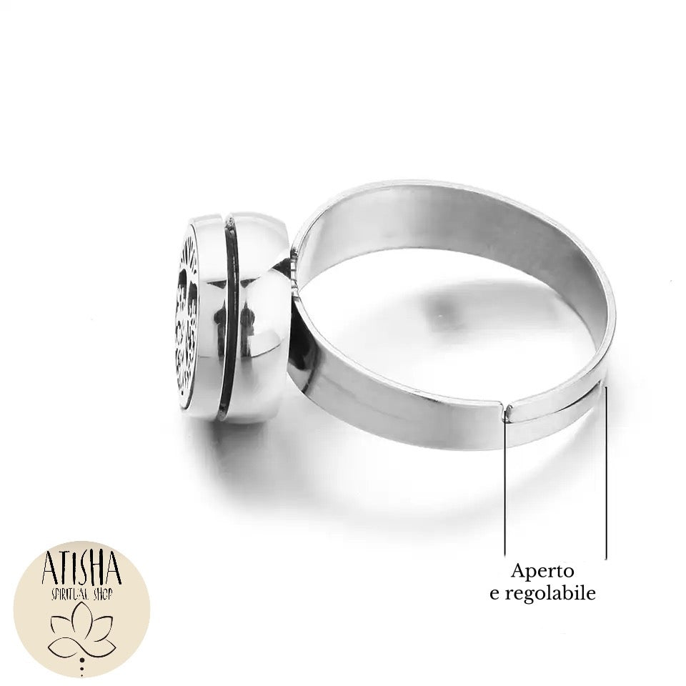 RASA RING ~ Anello diffusore aromatherapy ~ diffusore essenze in acciaio inossidabile