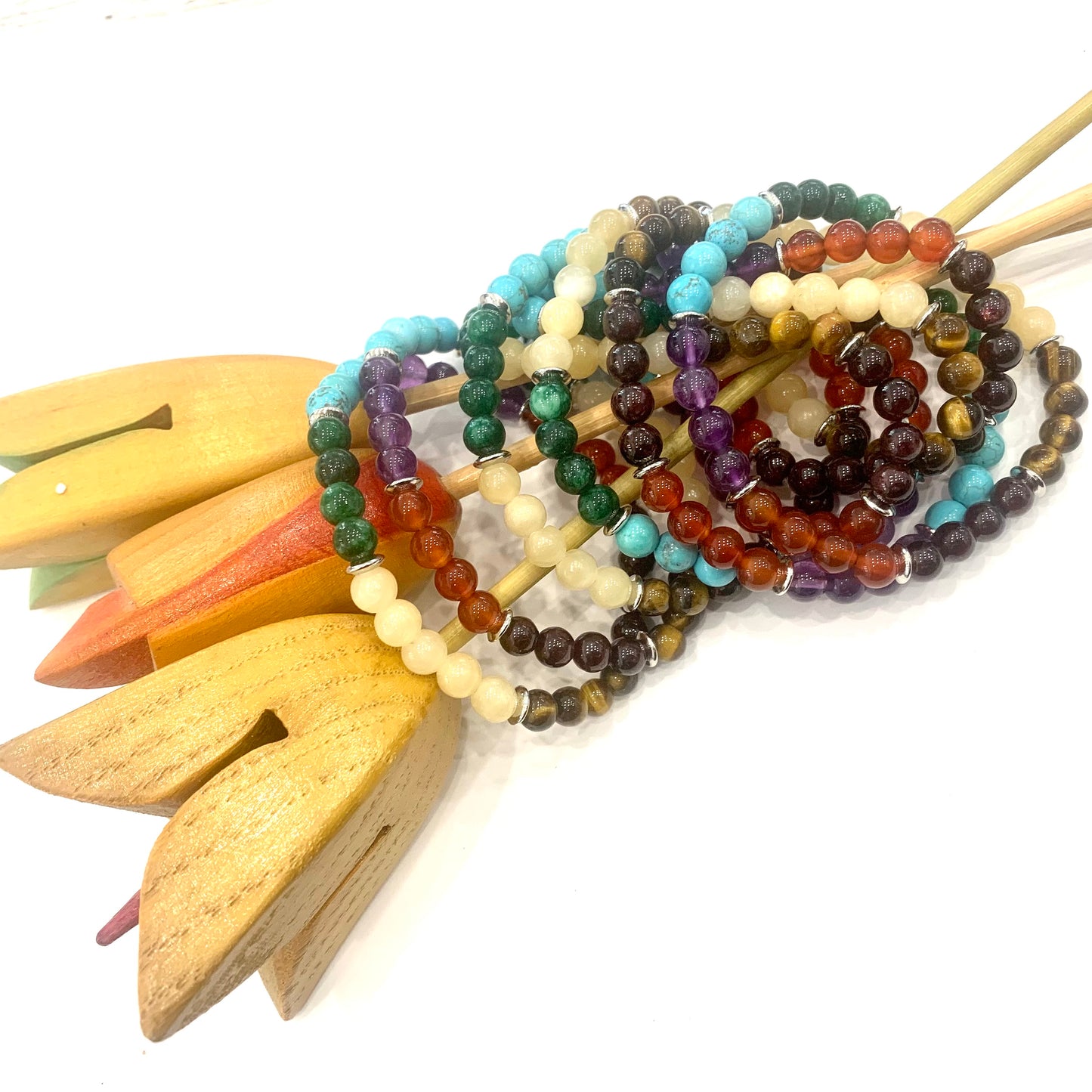Alignment~bracciale PIETRE DURE NATURALI~ 7 CHAKRA~NIRVANA STONES