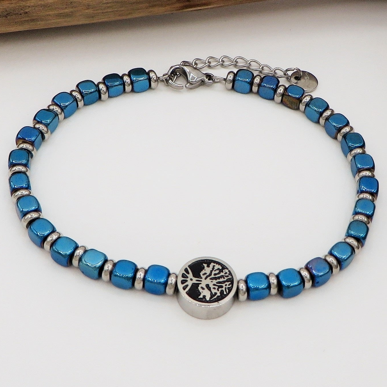 TREE OF LIFE ~ ALBERO DELLA VITA  BRACCIALE COLORS ~ Bracciale in acciaio inossidabile ~ regolabile ~
