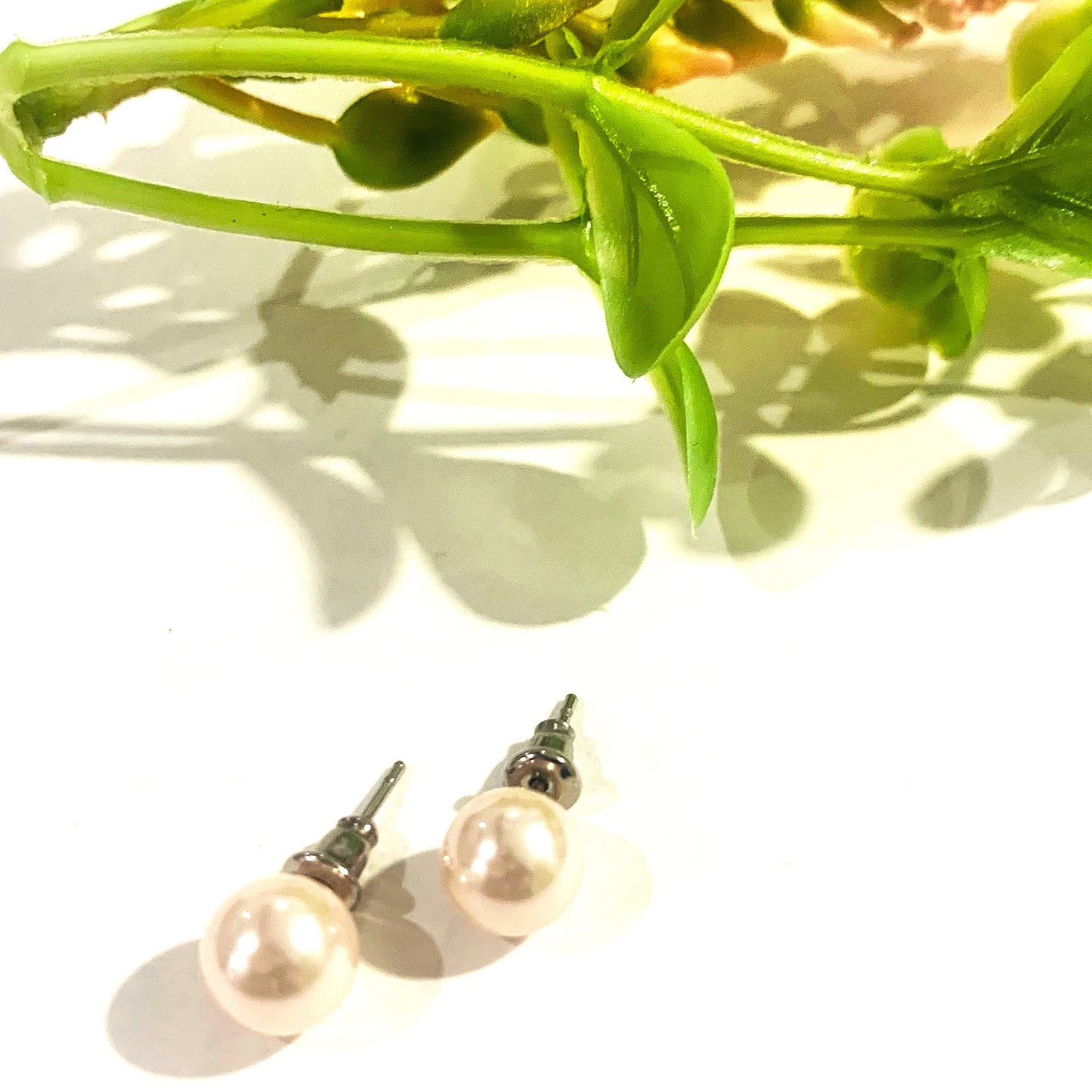 Sei Heki Studs ~ ORECCHINI a lobo in Acciaio Inossidabile con pietre naturali