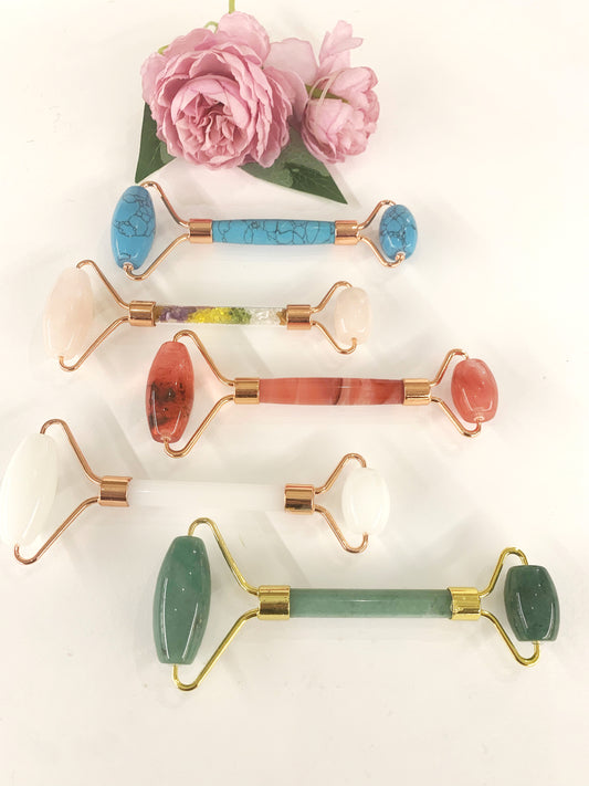 SKIN STONE - Rullo per skin care e massaggio al viso in pietra dura naturale