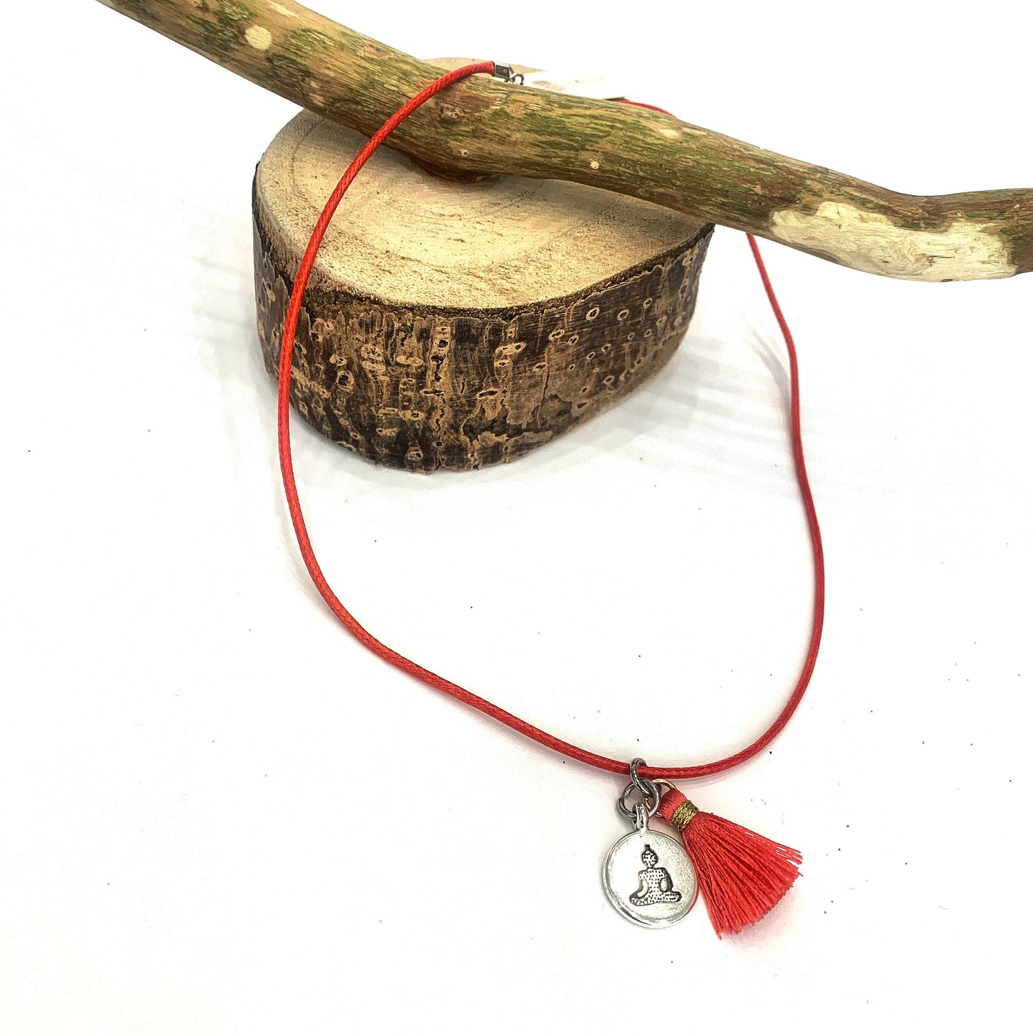 Bushido in Kanji~Pendenti su cordino cerato con nappina