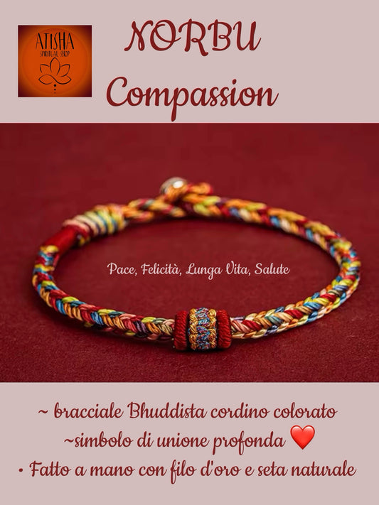 NORBU ~ BRACCIALE TIBET SU CORDINO